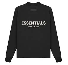 Fear Of God Essential Black Sweatshirt